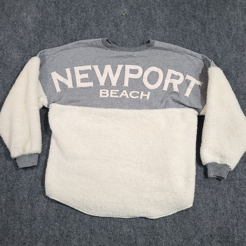 Newport Beach Spirit Jersey‎ Womens Medium Sherpa Sweatshirt
